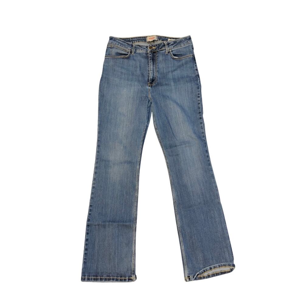Wrangler Women Bold Bootcut Denim Jeans High Rise Size 34 Long Cowboy Rodeo